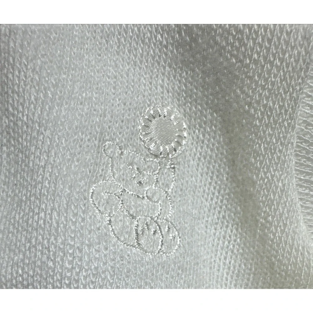 Little Ones 3-Piece Knit Sweater Set for Newborn Baby Solid White Baptism Vtg